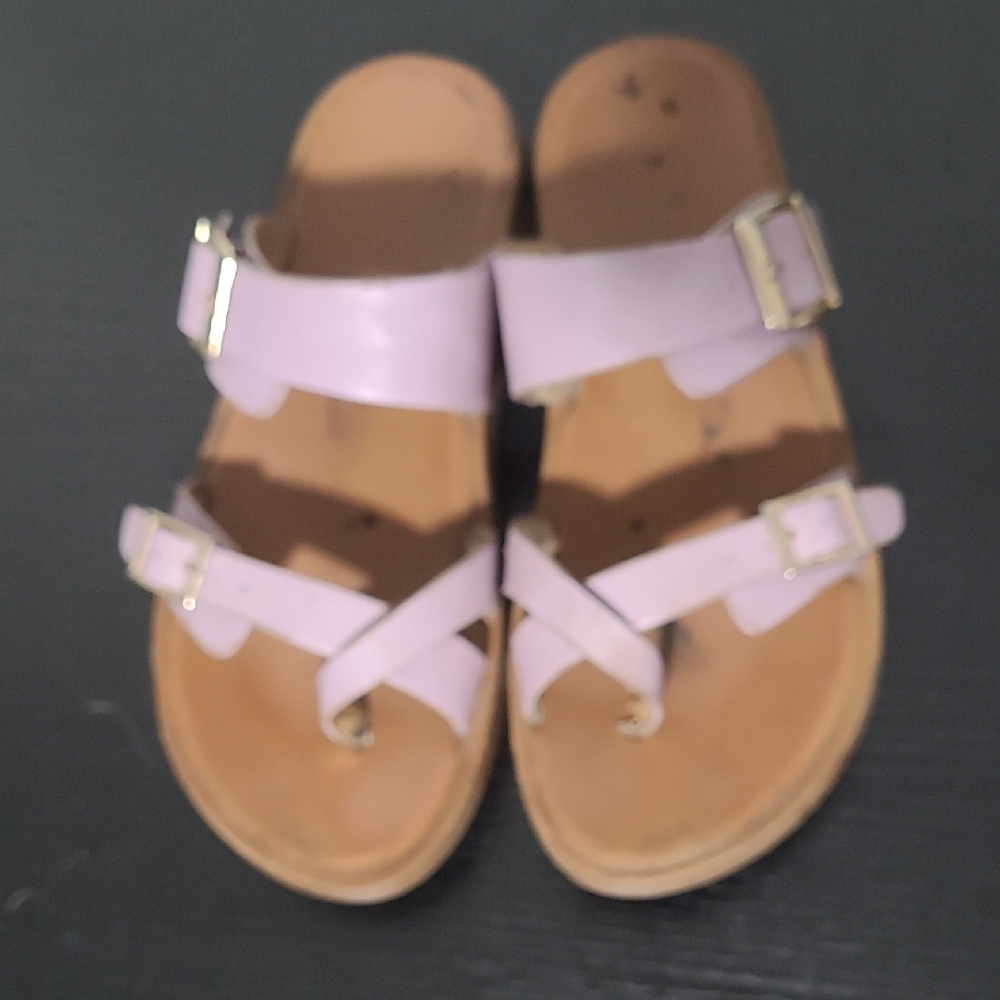 USED!!! Pink Strappy Sandals with Buckles